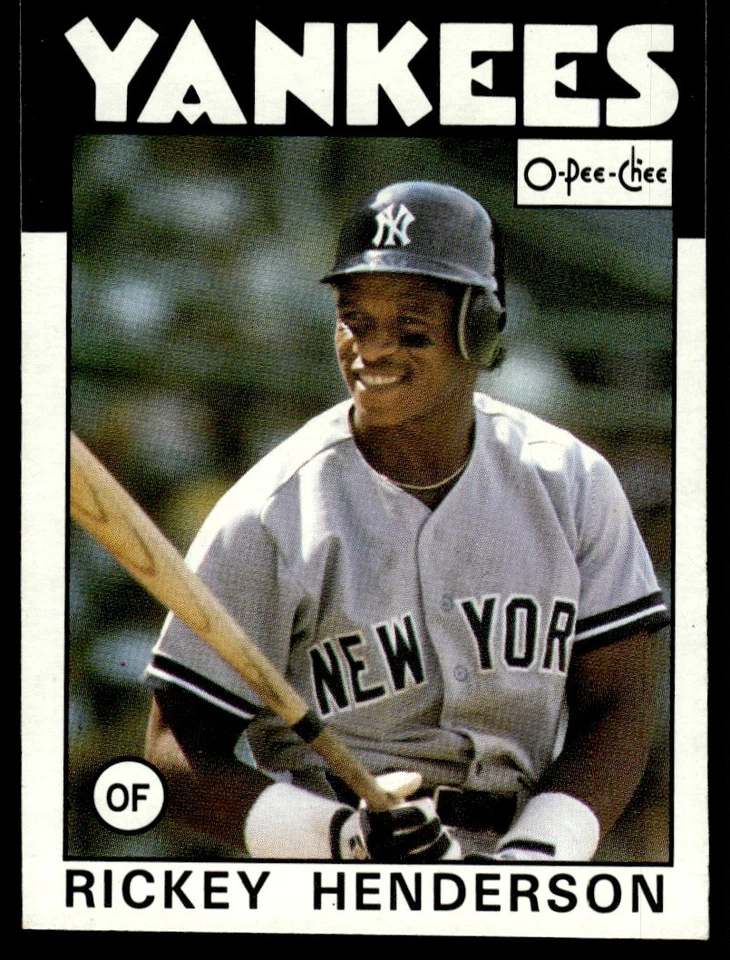 1986 O-Pee-Chee Rickey Henderson New York Yankees #243 - Image 1 of 2