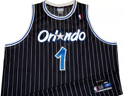 CAMISETA REEBOK VINTAGE AUTÉNTICA TRACY McGRADY MAGIC 1989-90 MADERA DURA 56 COSIDA (T-MAC) Foto 1 de 4