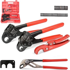 Icrimp Winkelkopf F1807 PEX Rohr Crimpzange für Kupferringe - 1/2 & 3/4 Zoll T - Bild 1 von 9