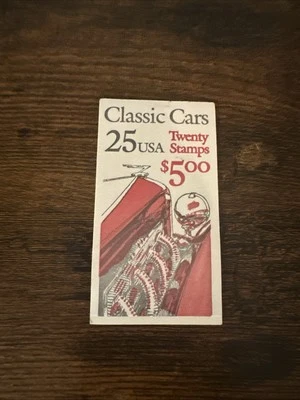 Scott 2385a, 1988 Issue Classic Cars - (20) 25c Stamps - Booklet - MNH - Image 1 of 2
