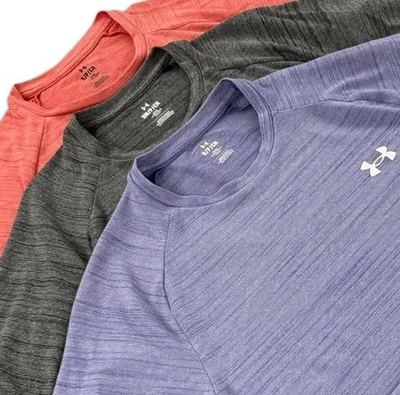 Under Armour Hombres Manga Corta Camiseta Atlética Talla S Lote de 3 Calce Suelto Foto 1 de 4