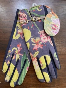 Guantes florales de tinta de noche Kylie en polvo Reino Unido Escocia - Imagen 1 de 4