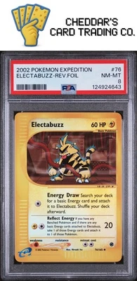 2002 Pokemon Expedition Electabuzz-Rev.Foil #76 PSA 8 (New Cert!) - Image 1 of 2