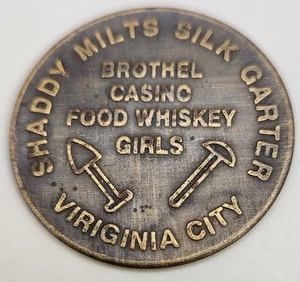 Gettone bordello giarrettiera seta Shaddy Milts Virginia City TC-639179 - Foto 1 di 2