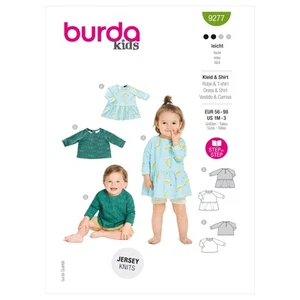 Burda Style Babies' Top and Dress Sewing Pattern B9277 - Picture 1 of 4