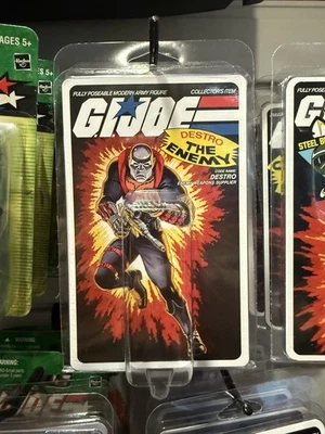Vitrina GiJoe Cobra Destro 1983 con inserto de arte de tarjeta Foto 1 de 2