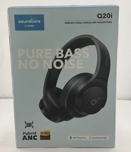 Soundcore Q20i Hybrid Active Noise Cancelling Headphones, Black - With Box - Picture 1 of 12