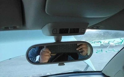 Espejo retrovisor OEM con reloj digital compatible con 06-10 BEETLE 1289087 Foto 1 de 4