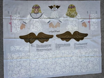 Joan Kessler Angel Bright Concord Fabrics Uncut Fabric Pattern NOS - Image 1 of 4