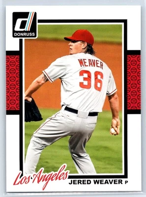 2014 Donruss Jered Weaver 洛杉矶天使 #165 — 第 1/2 张图片