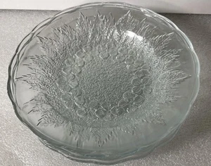 Vintage KIG Glass App Plates Forget Me Knots Pattern Kedaung Industries - Picture 1 of 8