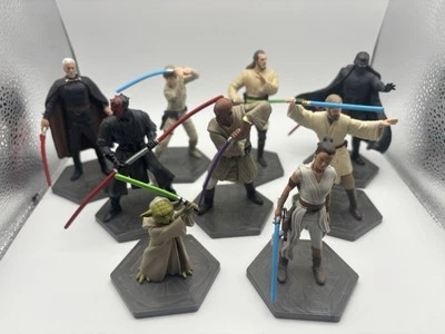 Disney Store Star Wars Figuras PVC Figuras Lote de 9 Yoda Darth Vader Obi Rey Foto 1 de 4