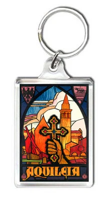 AQUILEIA ITALY VINTAGE KEYRING LLAVERO