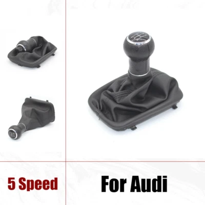 Bota polaina perilla de cambio de marchas MT 5 velocidades para Audi A6 C5 A4 B5 A8 D2 1998-2001 Foto 1 de 4