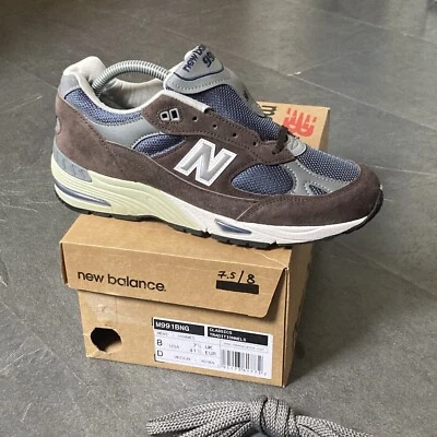 New Balance 991 BNG UK7,5 / US8 Made In England Flimby marron bleu M991BNG neuf DS - Photo 1/4
