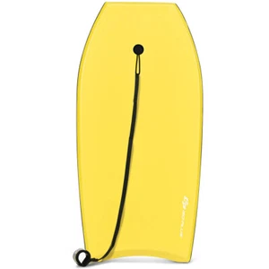 Body Board Surf 41" Super Leggero con Guinzaglio EPS Core Boarding IXPE Giallo - Foto 1 di 6