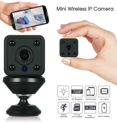IP Camera telecamera WIFI Videocamera TDC infrarossi sicurezza mini spycam - Immagine 1 di 4