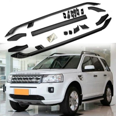 Riel de techo de 2 piezas compatible con barras de carga transversales Land Rover Freelander LR2 2006-2016 Foto 1 de 4