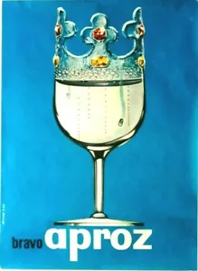 Original vintage poster APROZ QUEEN OF TABLE WATERS c.1960 - Picture 1 of 1