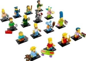 New Complete Set of 16 Lego The Simpsons Series 1 Minifigures 71005 Loose - Picture 1 of 1