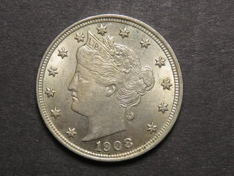 1908 Liberty Nickel, Uncirculated Cover