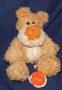12" Trudi Tan & White Curly Plush Bear Tagged - Picture 1 of 1