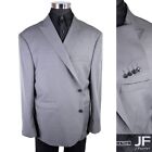 J Ferrar Big & Tall Gray Sport Coat Suit Jacket Blazer Sz 52s Two Button  Poly