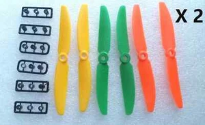 6 Pairs 5030 5*3 3 Color Propeller Prop CW/CCW Gemfan for QAV250 280 Quadcopter - Picture 1 of 9