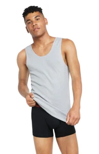 10 x Bonds X-Temp Grey Mens Chesty Cotton Plain Singlet Vest Tank Top - Picture 1 of 4