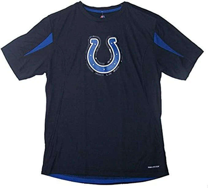 Camisa negra de rendimiento de manga corta Indianapolis Colts para hombre talla mediana Foto 1 de 1