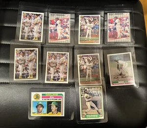 Rickey Henderson Baseball Lot “MINT” 10 Card Lot Yankees Oakland HOF BEAUTY - Picture 1 of 2