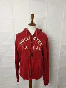 Hollister Women’s Hooded Long Sleeve Full Zip Sweatshirt Jacket Embroidered L - Picture 1 of 9