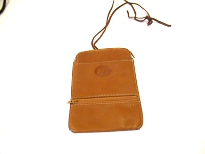 Сумочка для карт Didier Lamarthe коричневая кожа через плечо, сделано во Франции - Изображение 1 из 4