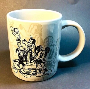 JERRY LEIGH DISNEY Mug Sketch Mickey Goofy Donald Coffee Cup UNUSED - Picture 1 of 7