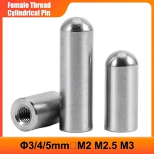 Pasadores de pasador pasador cilíndrico rosca hembra A2 acero inoxidable Φ3/4/5 mm丨M2 M2,5 M3 - Imagen 1 de 8