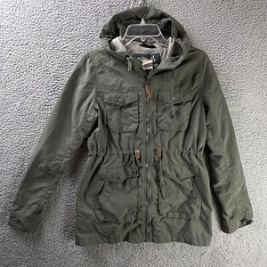 Pulse Jacket Medium Olive Green Utility Field Cargo Military Snap Pockets Hooded - Picture 1 of 17