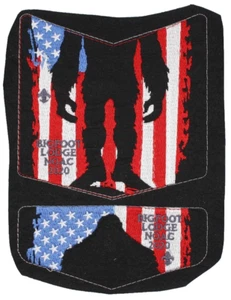 2020 NOAC Uncut Prototype Flag Flap Set Bigfoot Lodge 620 Glaciers Edge Patch - Picture 1 of 2
