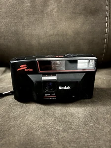 Vintage Kodak S100 EF S Series 35MM Film Camera Point & Shoot Black Tested - Picture 1 of 3