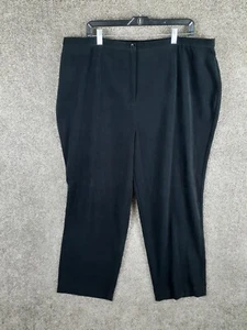 JM Collection Dress Pant Women 22W Plus Black High Waist Straight Stretch Career - Picture 1 of 10