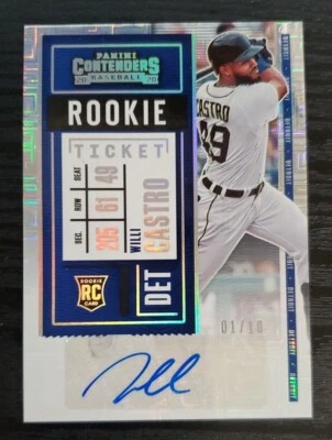 2020 Contenders Rookie Ticket Willi Castro Auto /10 - Image 1 of 2
