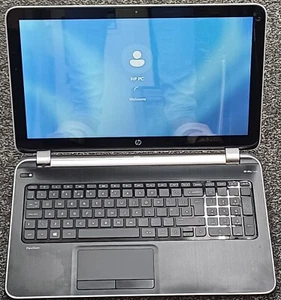TOUCHSCREEN 15.6INCH HP PAVILLION TS 15 NOTEBOOK AMD A8 8GB 128GB SSD WIN 11 PRO - Afbeelding 1 van 12