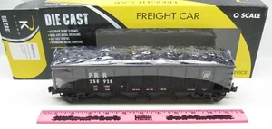 K-Line ~ K626-18913 PRR DC ribbed 4-bay hopper #258928 with real coal load - Picture 1 of 2