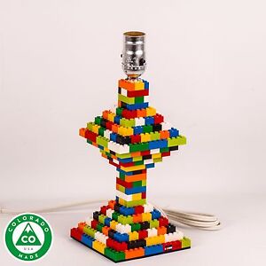 Handmade Classic Multi-Color LEGO (R) Lamp