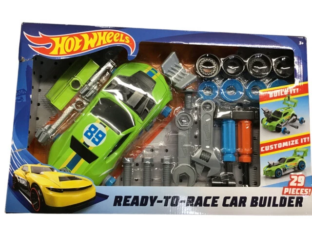 Hot Wheels 37005 Ready-to-Race Car Builder - 29 Pieces