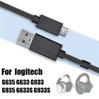 Charging Cord Headphones Charger Audio Data Cable For Logitech G635 G633 G633s