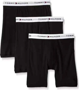 Tommy Hilfiger 247324 Herren Unterwäsche Baumwolle Boxershorts 3er Pack Schwarz Größe S - Bild 1 von 1