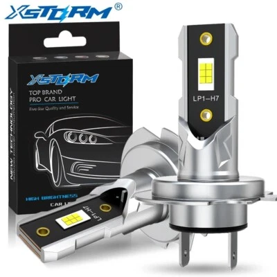 Mini Lámpara H7 LED CSP 50W 20000LM 6500K Sin Cable Ventilador, Coche Universal - Imagen 1 de 4