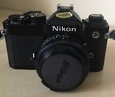 Nikon FE 35mm SLR Film Camera + E series 50mm 1:1.8 Lens