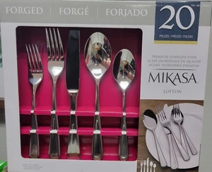 Mikasa Lofton 20-Piece Flatware Forged Premium Stainless Steel Silverware - Picture 1 of 6