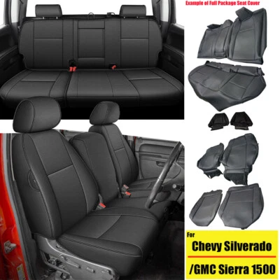 5-Seat Covers Cushion For Chevy Silverado/GMC Sierra 1500/2500HD/3500HD 2007-14 - Imagem 1 de 4